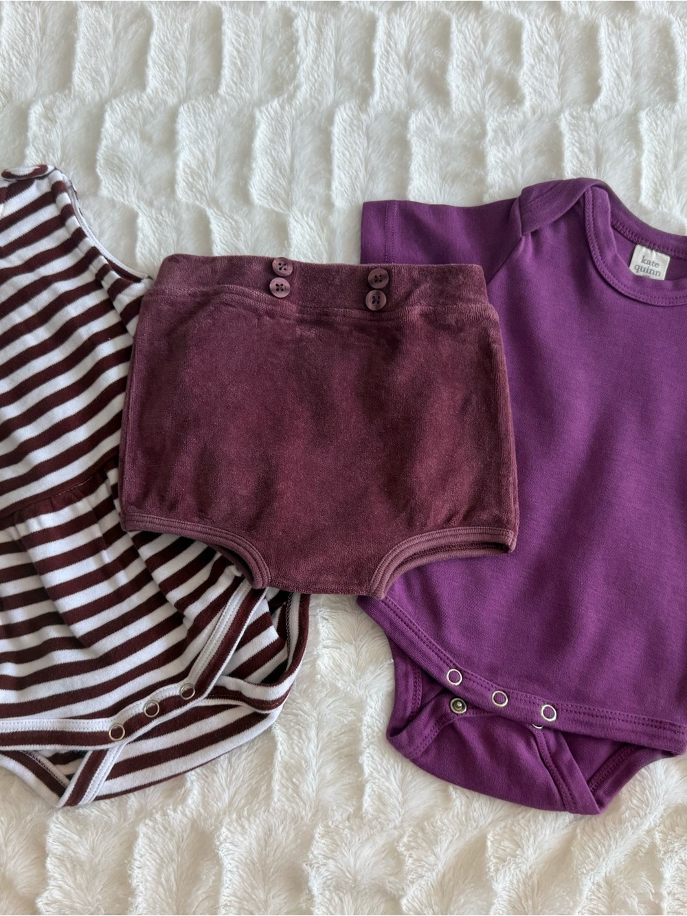 Trio of Kate Quinn Baby Clothes